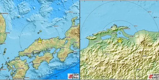 17分钟6连震！日本岛根县6.2强震　震源深度仅约10公里