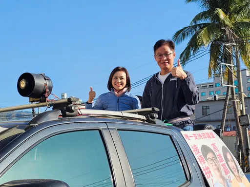 啟動全市大車掃！邱議瑩本命區旗美出發　鄉親熱情歡呼凍蒜