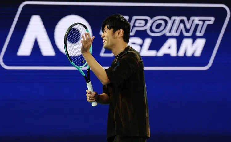 周董上埸100秒就被淘汰。路透社提供