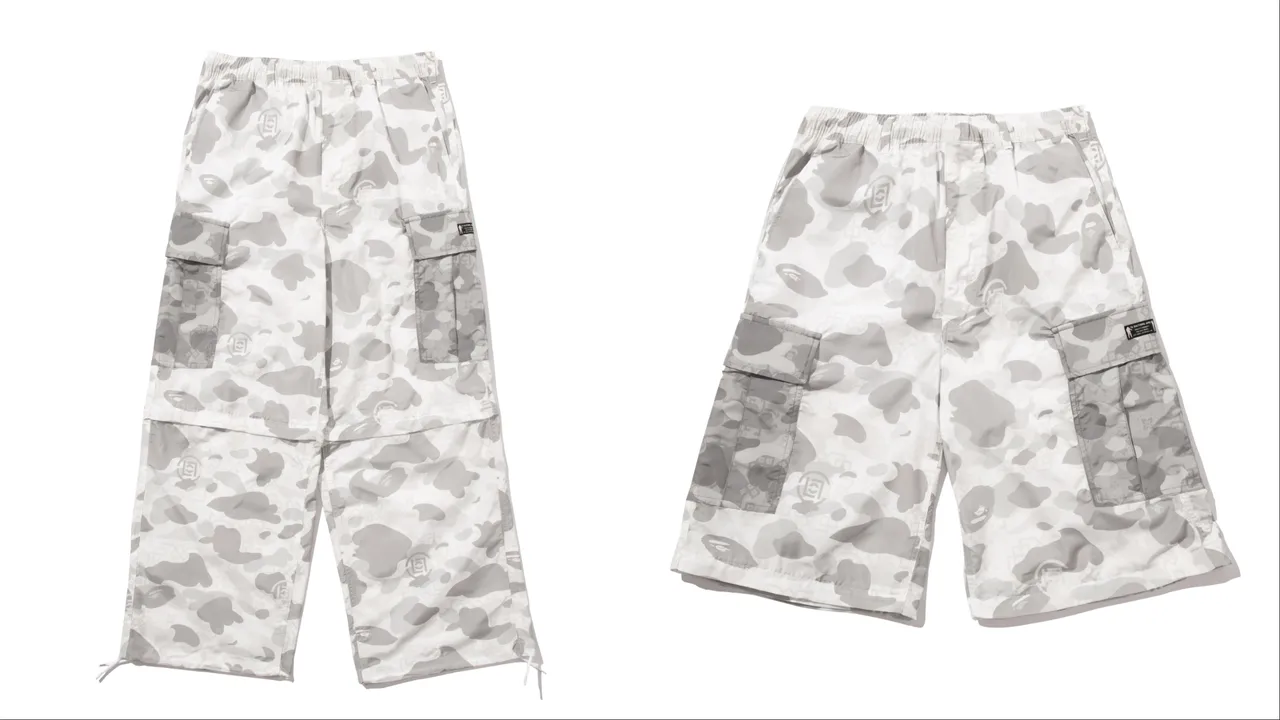 BAPE® X CLOT寬鬆工裝褲，8239元。品牌提供