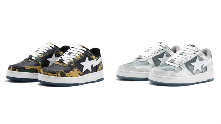 BAPE® X CLOT CAMO毛帽，各3039元。品牌提供