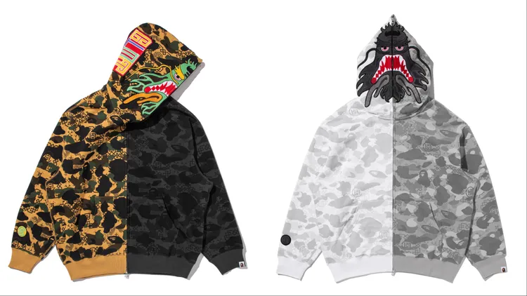 BAPE® X CLOT拉鍊套頭衫，1萬1599元。品牌提供