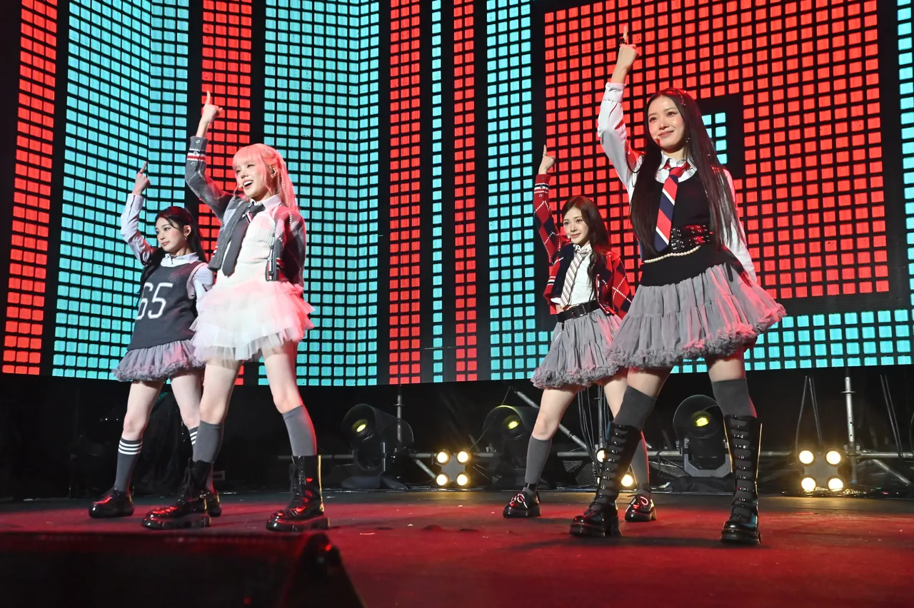 韩国新生代女团Baby DONT Cry此次来台演出，动员将近 20人准备舞台。宽宽整合提供