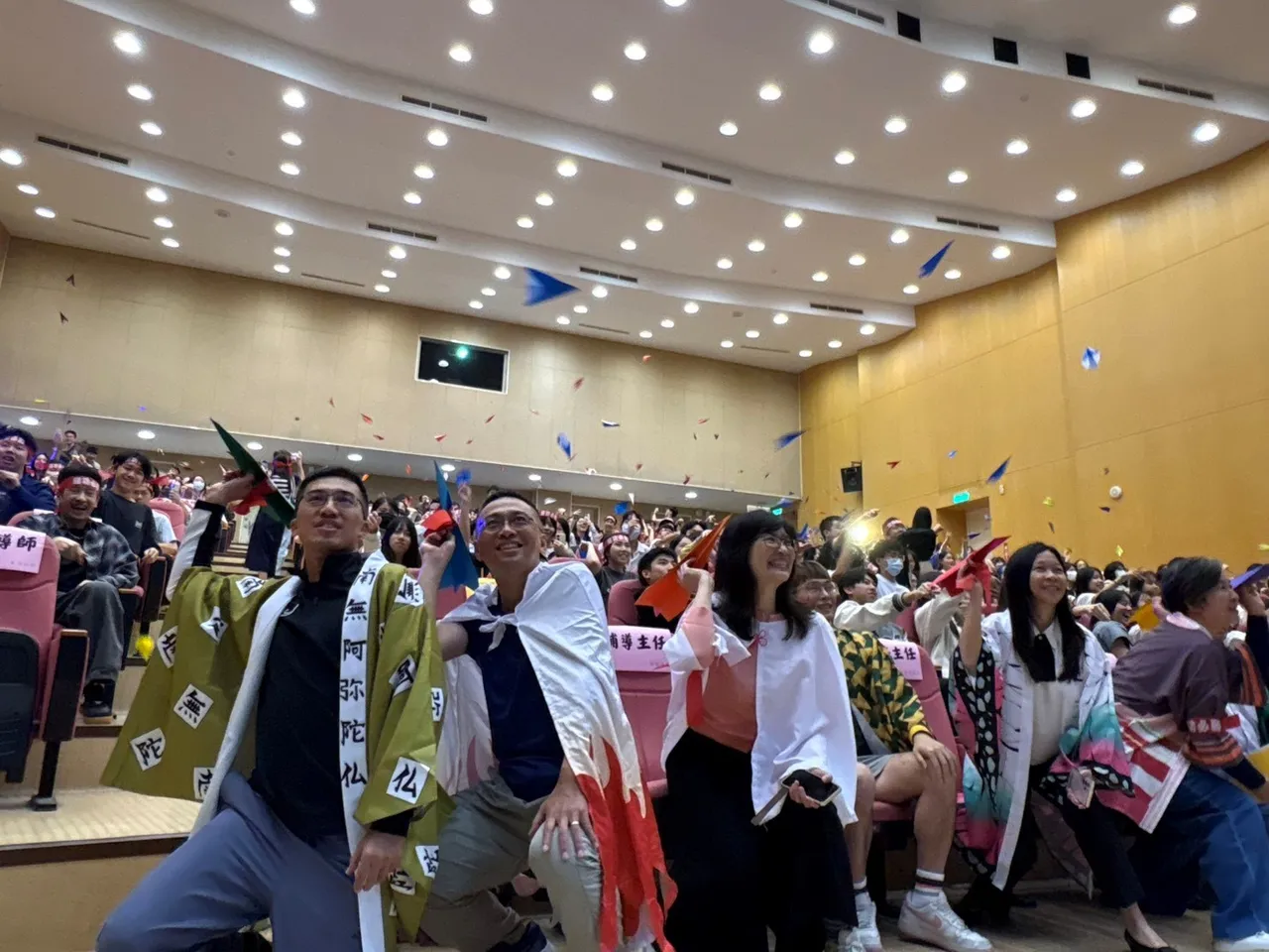 建功高中办理高三学测祈福暨誓师系列活动。新竹市府提供