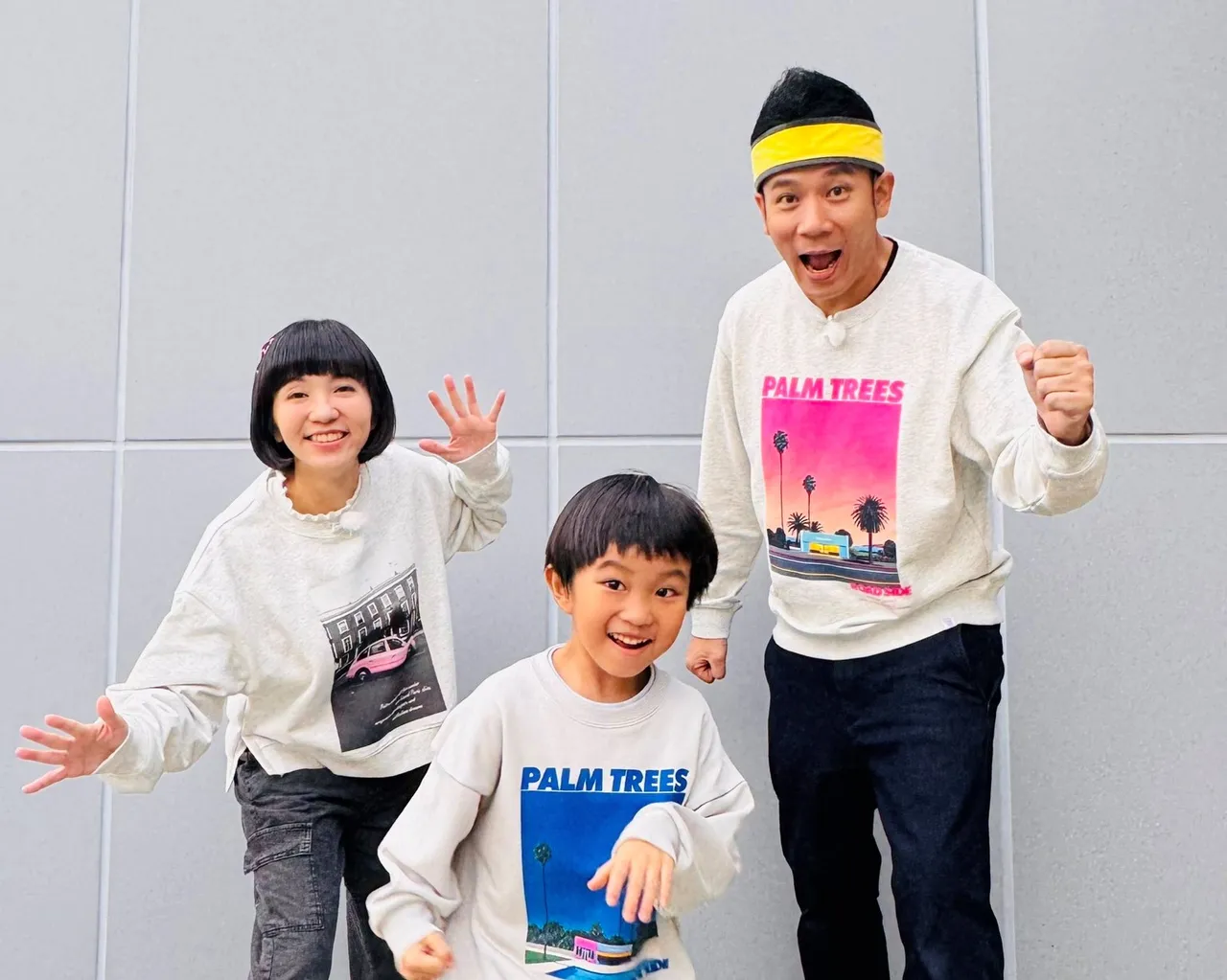 香蕉哥哥和草莓姐姐的兒子小新非常會誇獎媽媽。東森電視提供