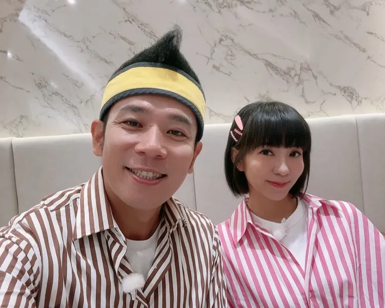 香蕉哥哥自爆最怕草莓姐姐哭。東森電視提供