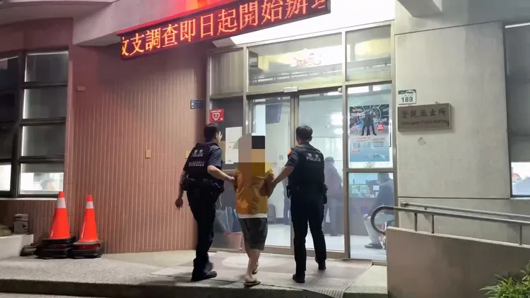 仁武警方緝捕嫌犯到案。翻攝畫面