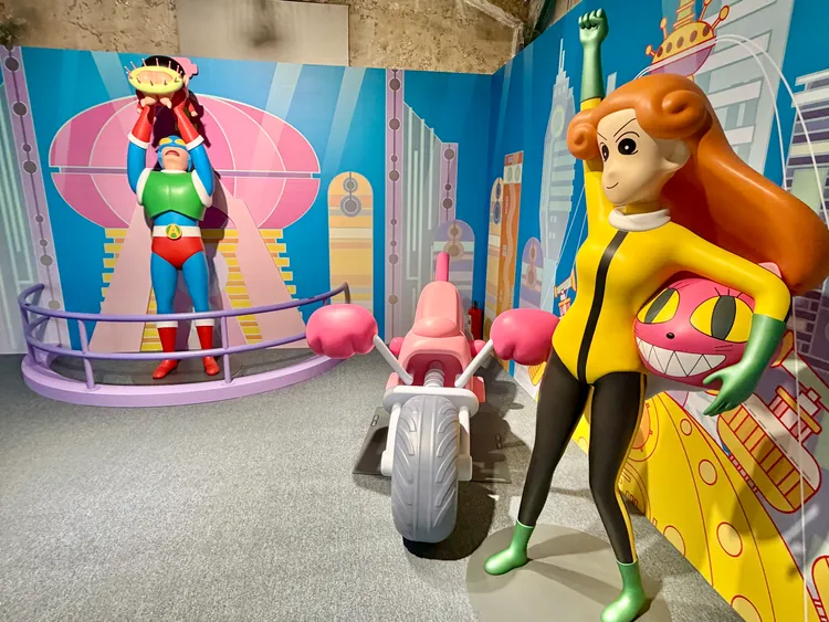 展場可回顧歷年蠟筆小新電影場景。莊偉祺攝