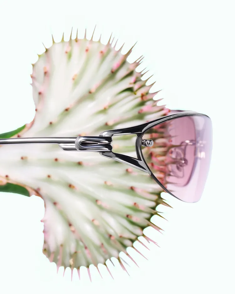 GENTLE MONSTER捕捉植物莖幹的構造，將纏繞、交錯與繩結等元素轉化為獨特的視覺語言。品牌提供