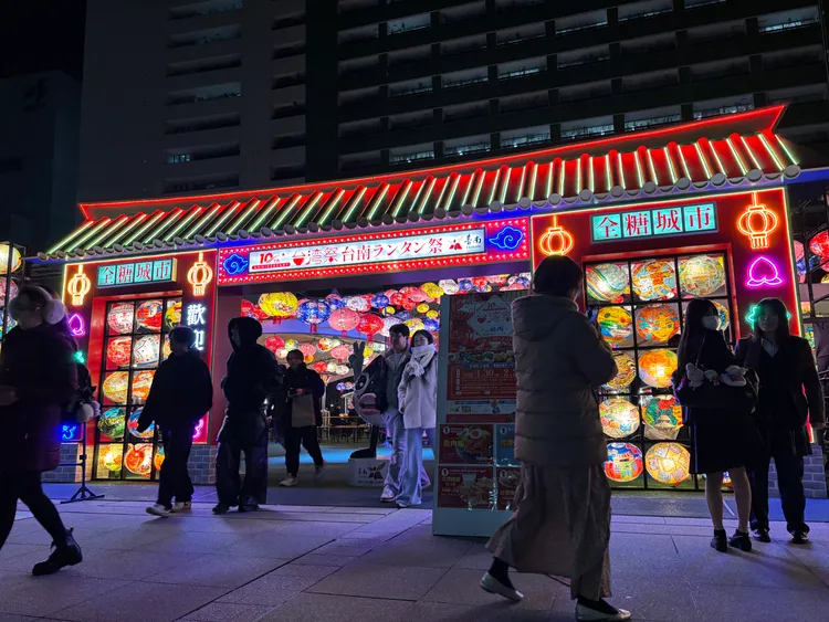 「台灣祭 in 福岡2026」展示台南普濟殿燈籠。南市府提供