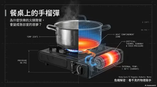 用卡式爐吃火鍋選錯鍋具　1原因整台爆炸碎片炸爛大腿