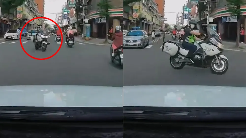 新北警称「转弯车未必要让直行车」　自己违规却拦车训斥驾驶