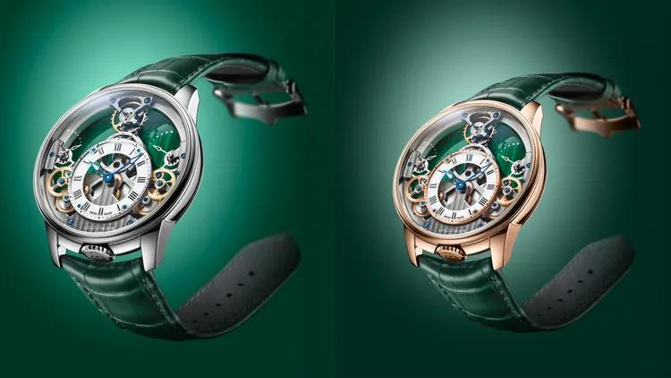 本周新錶｜Arnold & Son造綠境金字塔　Time Pyramid用孔雀石構築流動詩篇