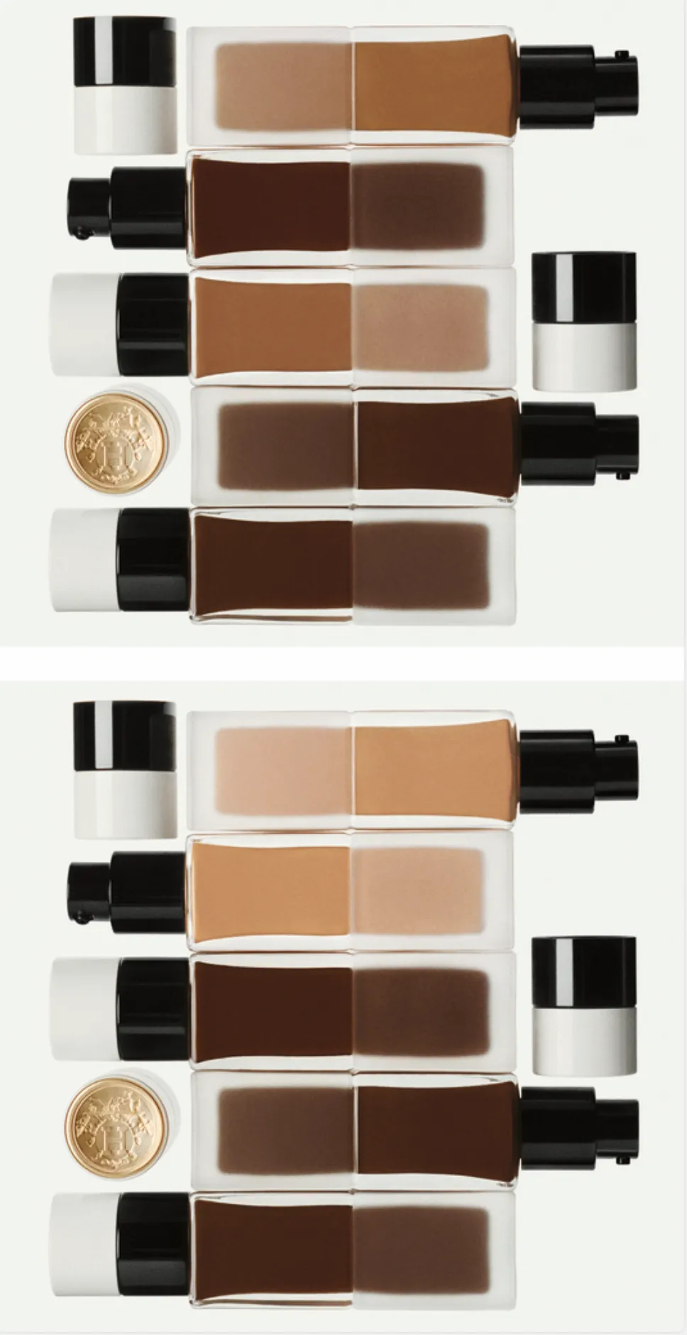 爱马仕爱马仕光采雾感保养粉底共有34色选。品牌提供