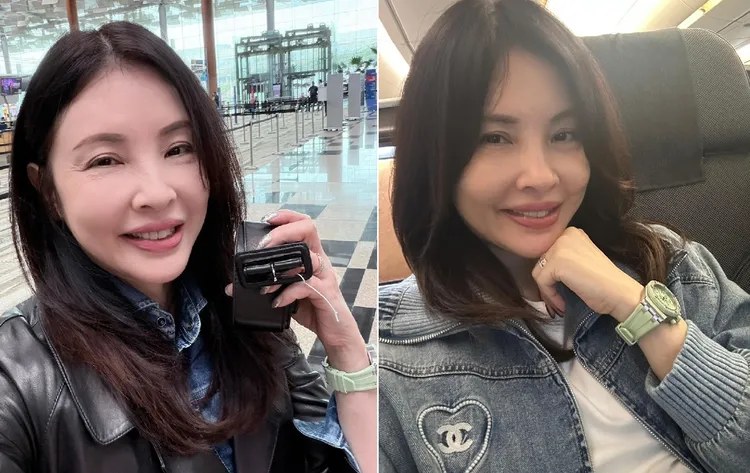 何如芸在旅行中失而復得皮衣上的腰帶，讓她又驚又喜。翻攝自何如芸臉書