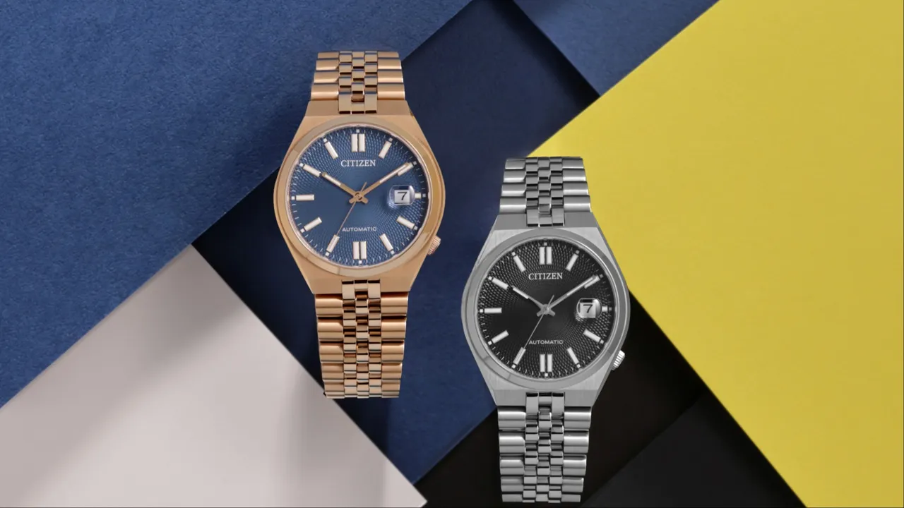CITIZEN全新推出青春撞色機械腕錶TSUYOSA 60。品牌提供