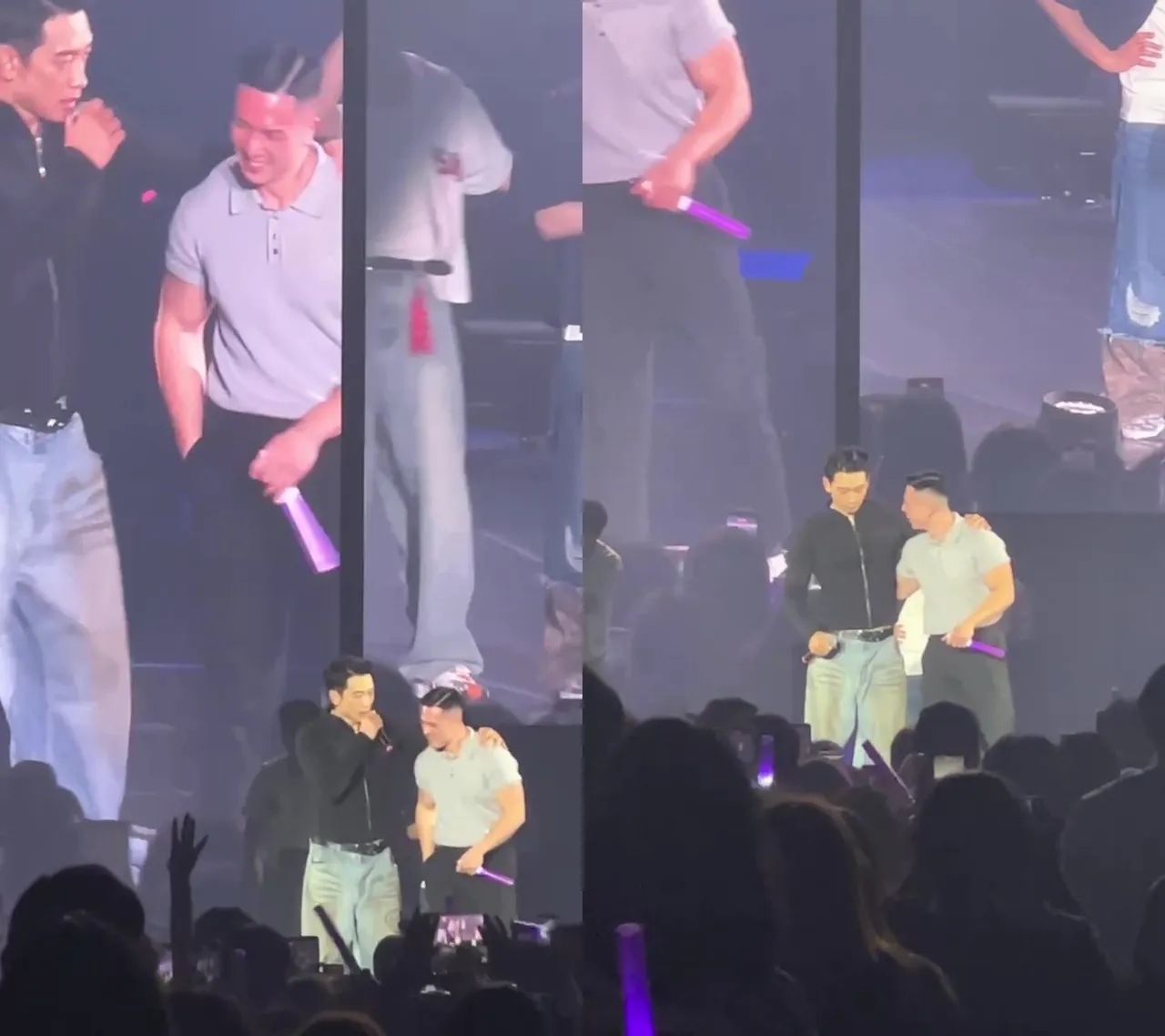 Rain《LA SONG》唱到一半喊卡，直接cue沒跳的男粉上台。讀者提供