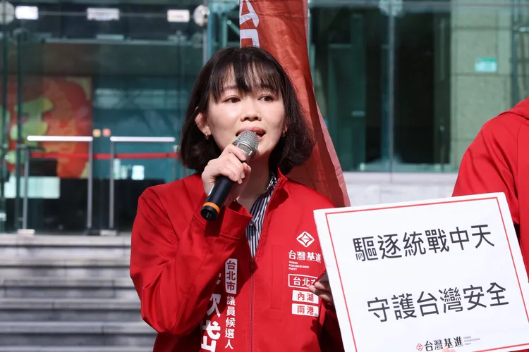 台北市港湖區議員擬參選人吳欣岱。莊宗達攝