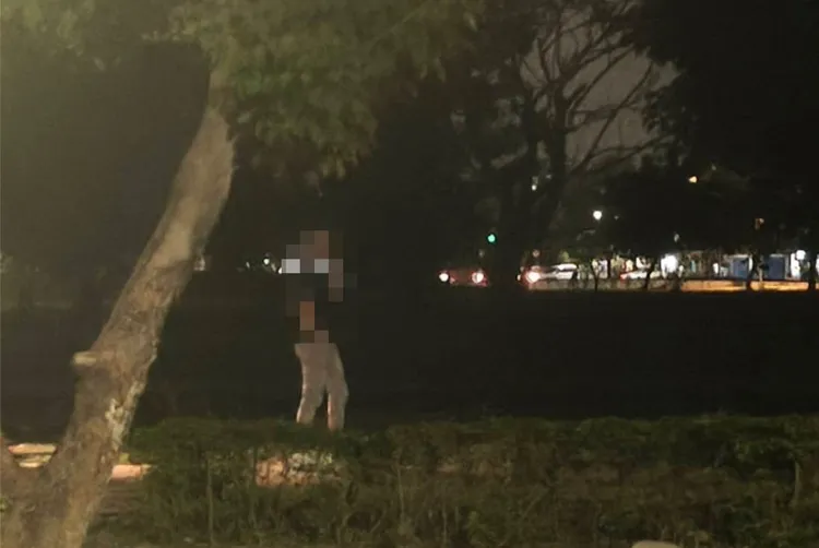 內埔警方埋伏查獲三名涉嫌詐騙的車手及監控手。翻攝畫面