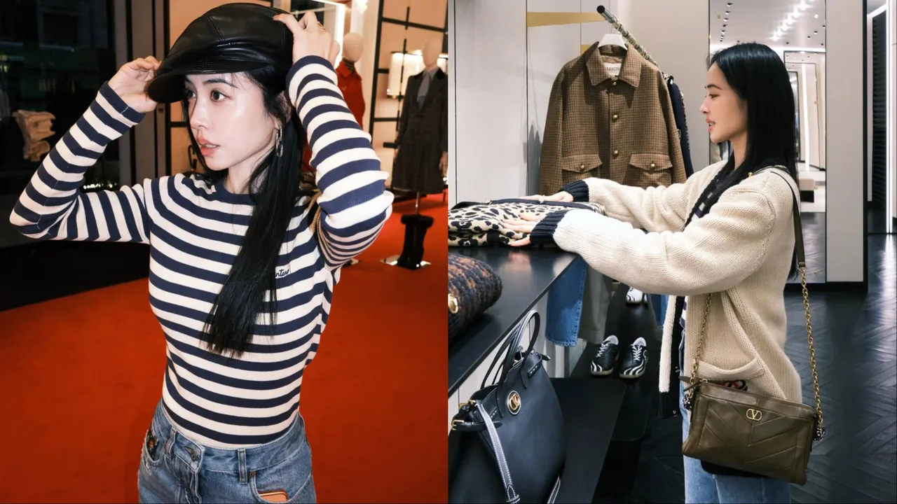 蔡依林以VALENTINO全球代言人之姿來巴黎探店。翻攝蔡依林工作室微博