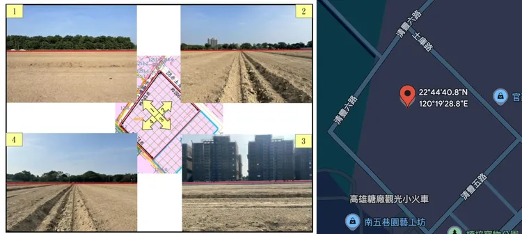 校區位置圖。台糖公司提供，翻攝google map