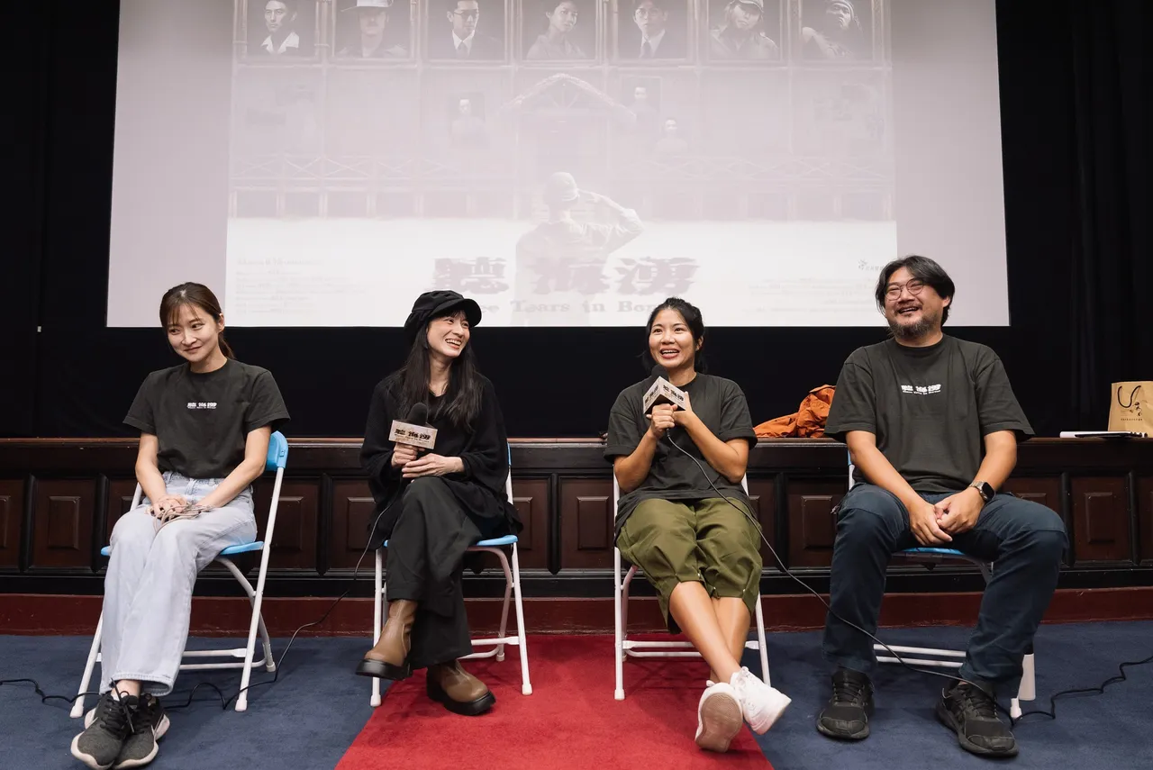 2024年10月6日《聽海湧》到花蓮馬拉松放映。看不見電影工作室提供