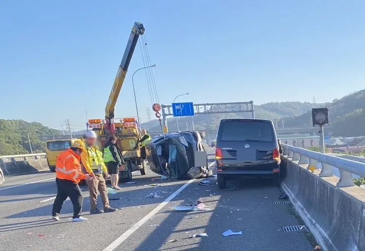 事故現場。國道警方提供