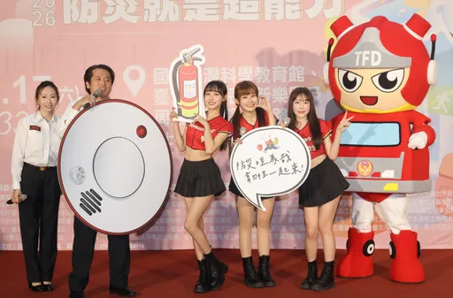 北市消防局119防災活動　林襄、心璇、馬妹都來了！小龍女3妹炒熱現場氣氛