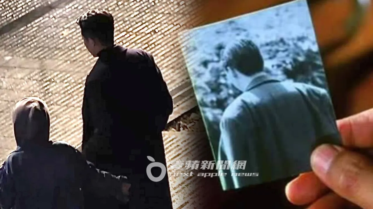 懷秋身穿黑色大衣下車，與港星周潤發的背影頗有幾分神似。特勤中心攝