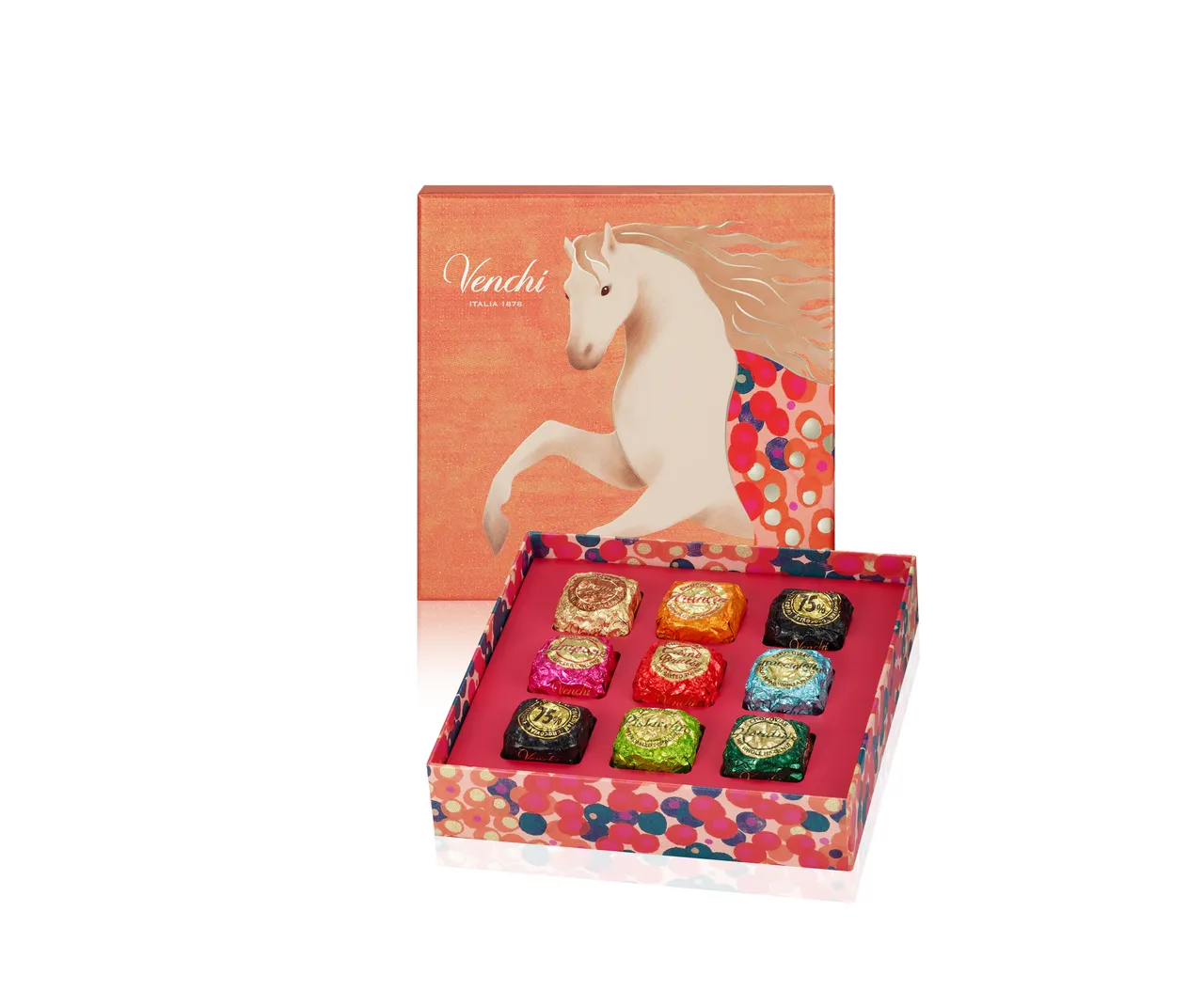 Venchi驰悦系列方形 鱼子方巧克力，1330元。品牌提供