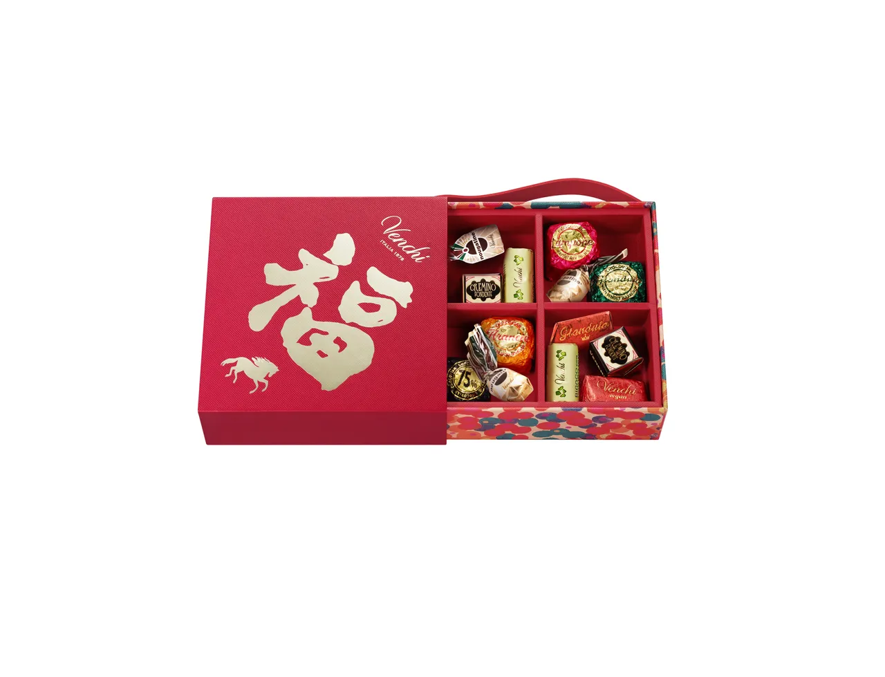 Venchi驰悦系列福字春联造型 精选巧克力，1240元。品牌提供