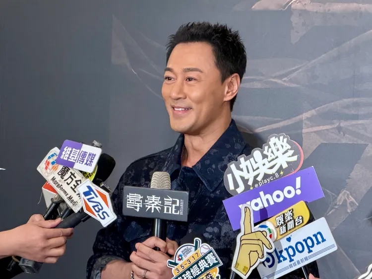 林峯單槍匹馬來台為電影宣傳，不忘感謝老闆古天樂亦師亦友的教導與陪伴。王郁惠攝