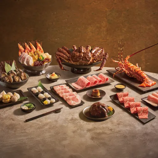 橘色涮涮屋顶奢宅配年菜　严选日本宫崎A5和牛北海道活体鳕场蟹