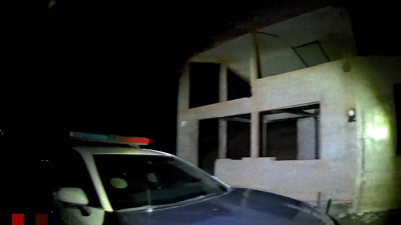 半夜無人工地竟傳來詭異女聲低語。警方提供