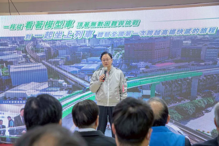 張善政致詞。桃園市府提供