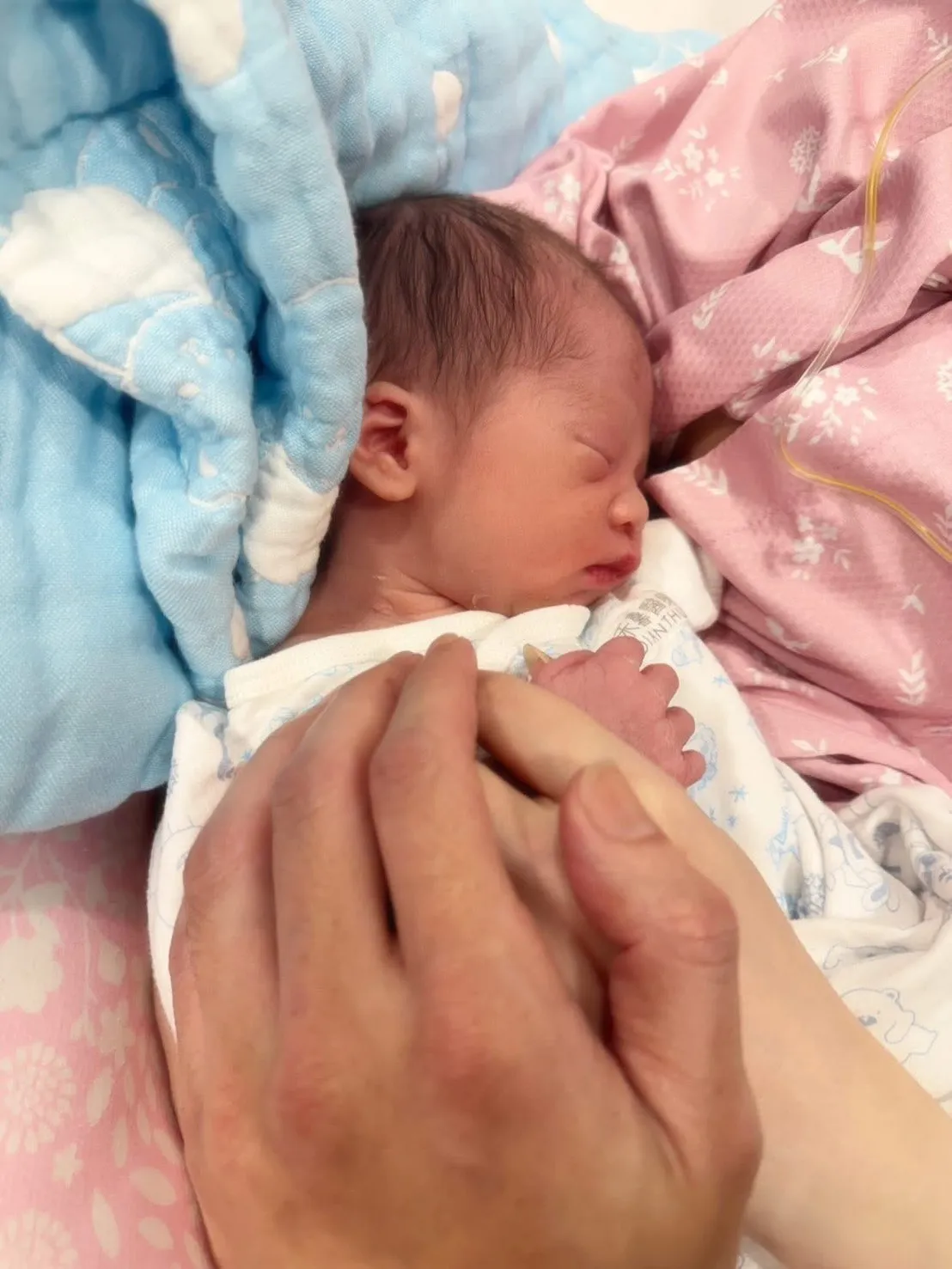 吴政勋分享儿子萌照。翻摄自吴政勋脸书