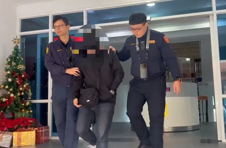 24歲顏姓男子到案。翻攝畫面