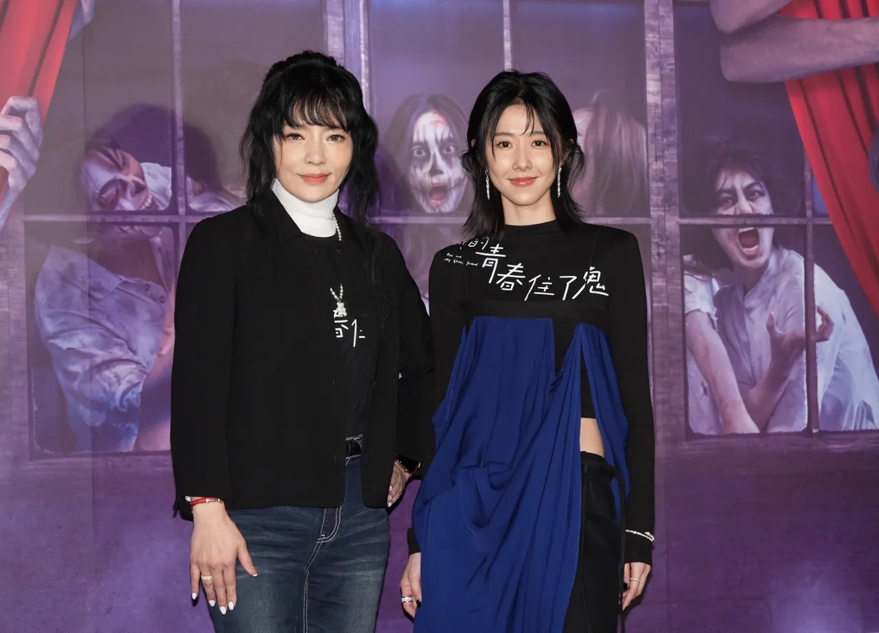 唐綺陽（左）與邵雨薇。娛樂中心攝