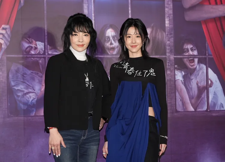 唐綺陽（左）與邵雨薇。娛樂中心攝