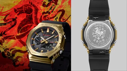 G-SHOCK生肖錶搭金色八角錶圈帥炸　奔騰馬鬃紋飾好有張力