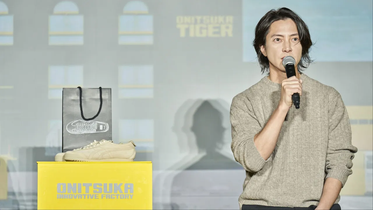 山下智久親自操刀鬼塚虎限量原創鞋款。品牌提供