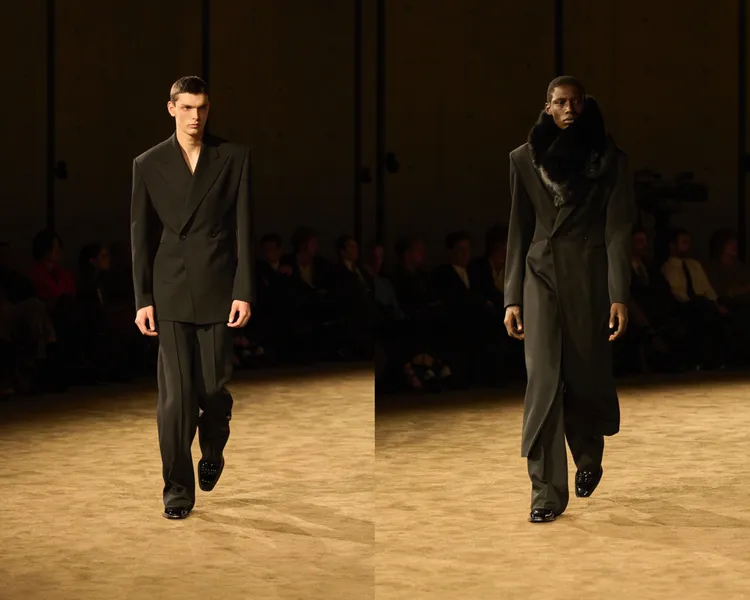 Saint Laurent 2026秋冬男裝秀。品牌提供
