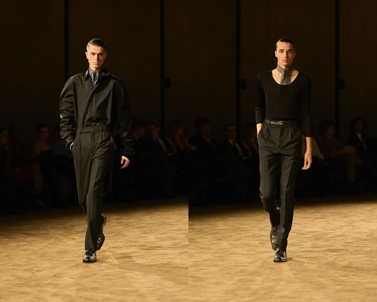 Saint Laurent 2026秋冬男裝秀。品牌提供