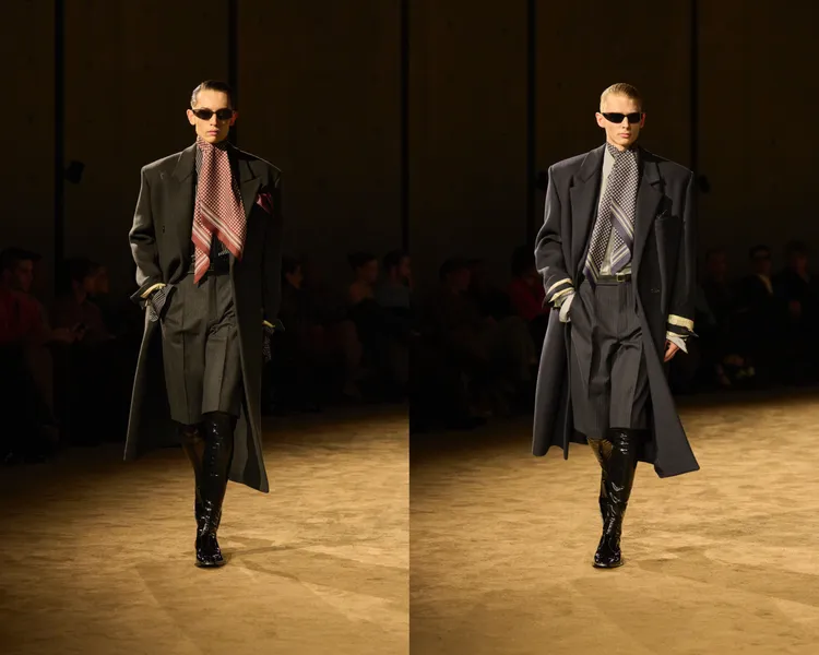 Saint Laurent 2026秋冬男裝秀。品牌提供