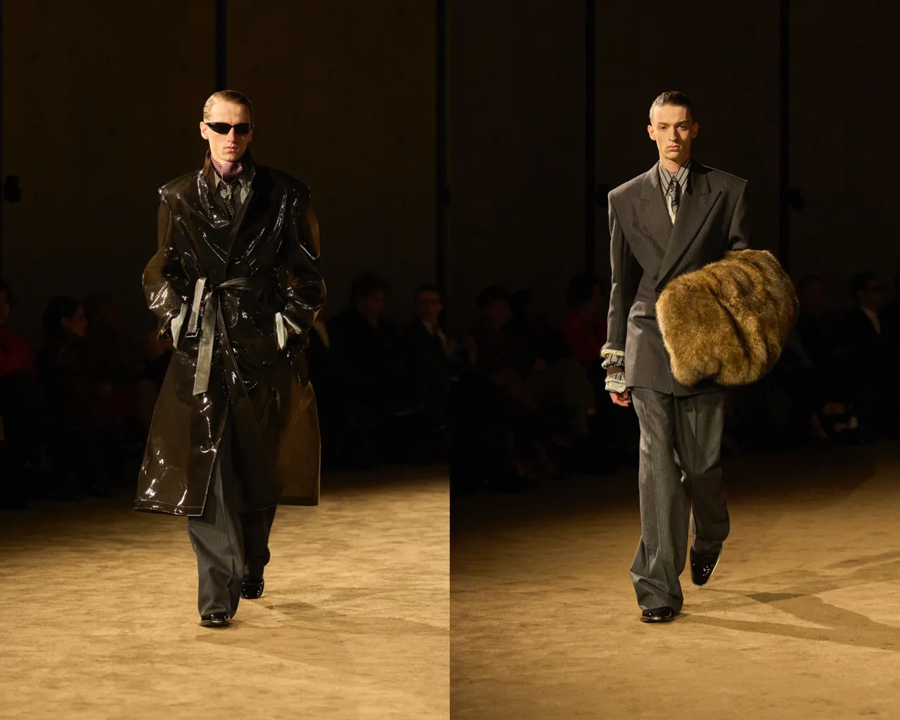 Saint Laurent 2026秋冬男裝秀。品牌提供