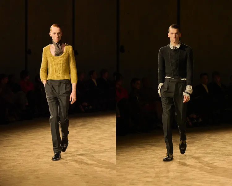 Saint Laurent 2026秋冬男裝秀。品牌提供