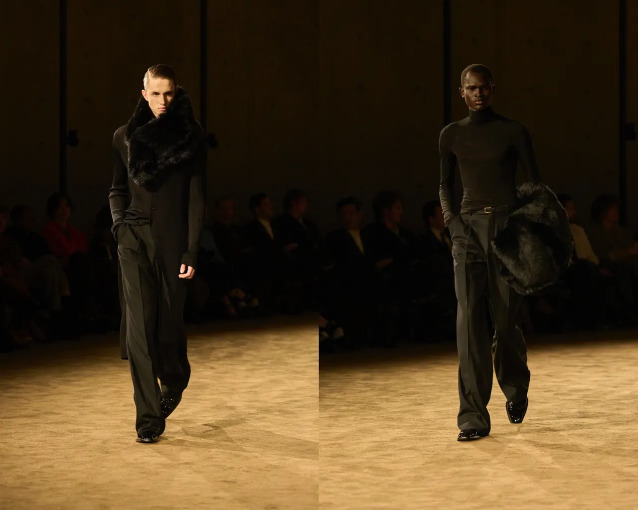 Saint Laurent 2026秋冬男裝秀。品牌提供