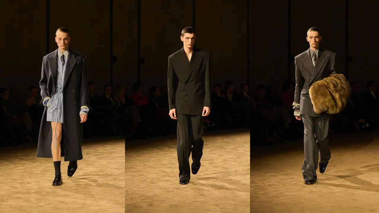 Saint Laurent 2026秋冬男裝秀。品牌提供