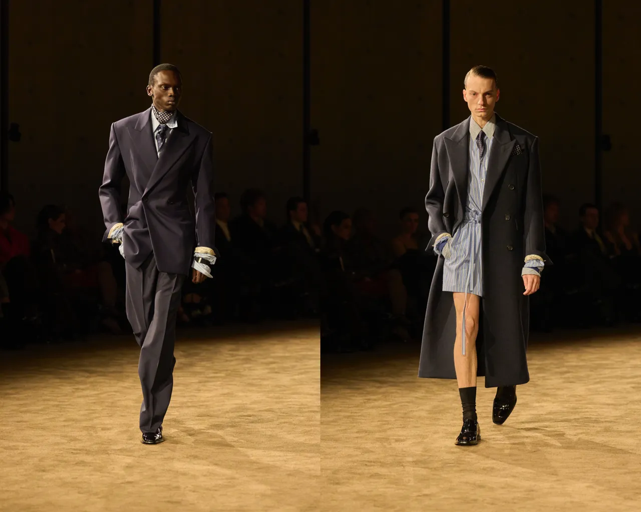 Saint Laurent 2026秋冬男裝秀。品牌提供