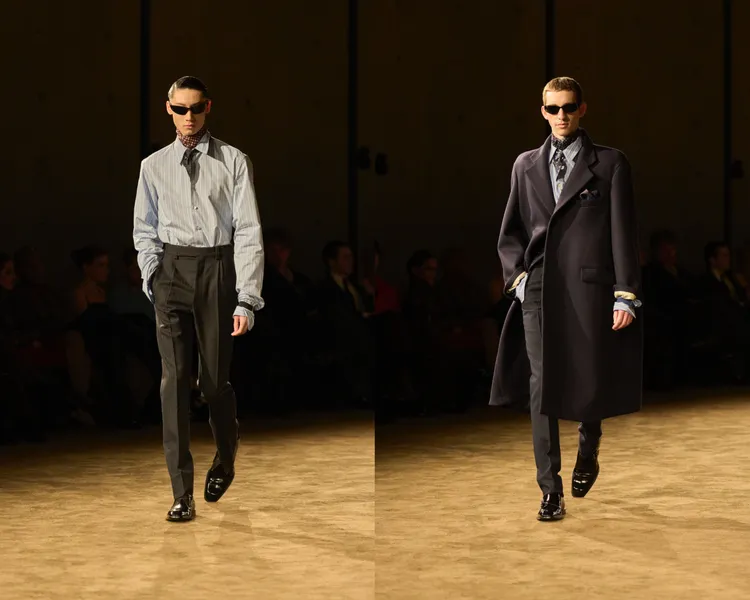 Saint Laurent 2026秋冬男裝秀。品牌提供